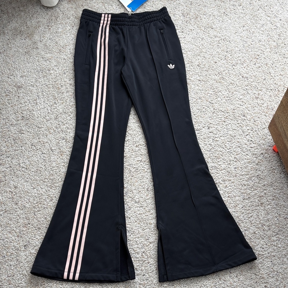 NWT Adidas flared track pants